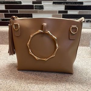 bamboo handle crossbody Handbag